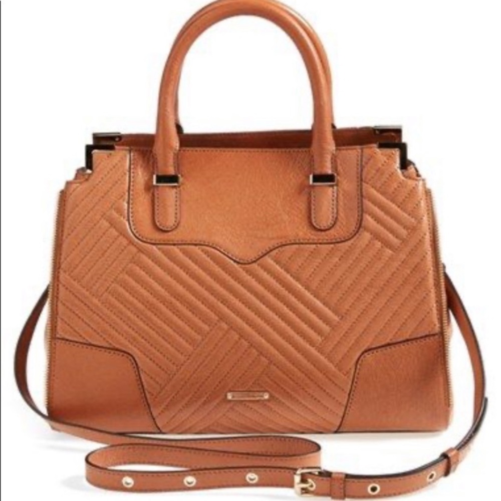 Rebecca Minkoff camel colored Leather satchel crossbody